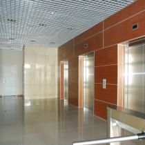 Вид главного лифтового холла Бизнес-центр «Трио»